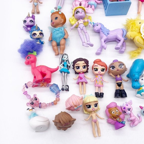 Doll Mini Figures Girls Toy Box Lot 30+ pieces Tiny Tukkins Baby Alive Unicorn - Picture 6 of 15